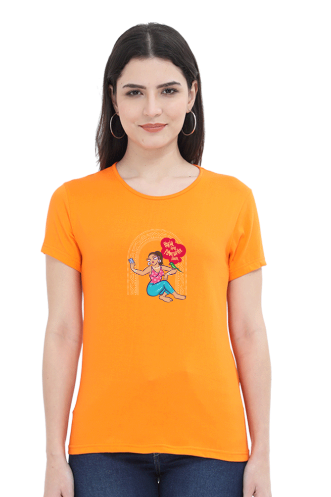 Women’s Graphic T-Shirt India Online | Orange | Tootypop