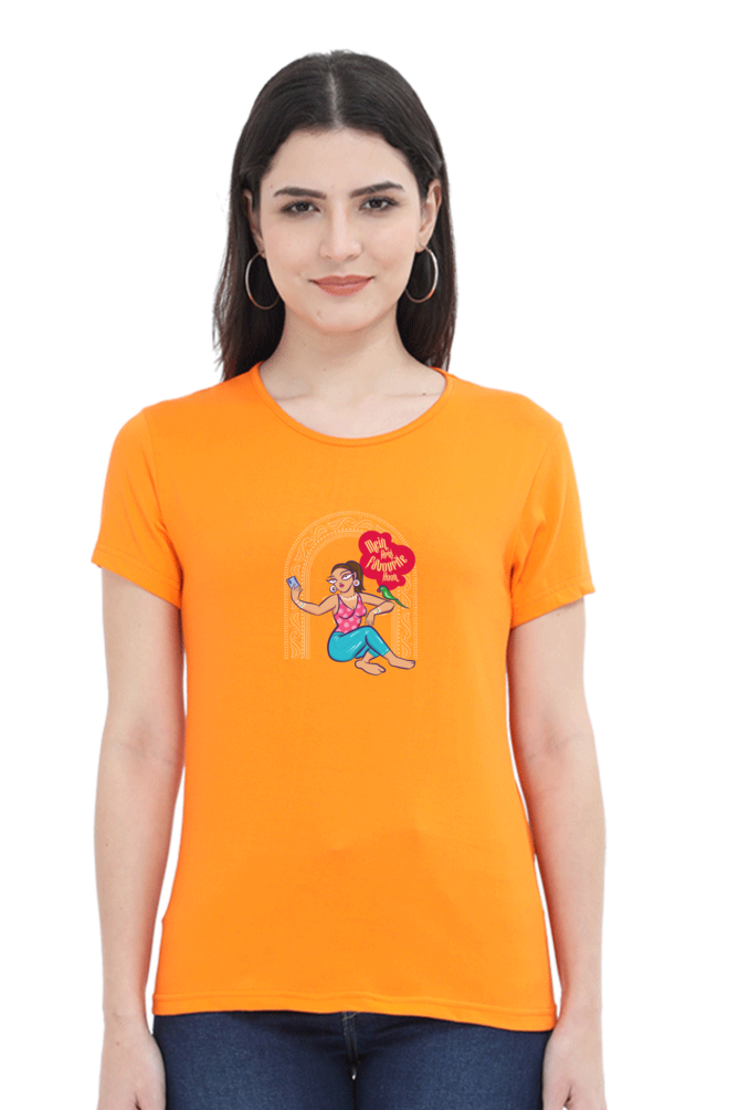 Women’s Graphic T-Shirt India Online | Orange | Tootypop