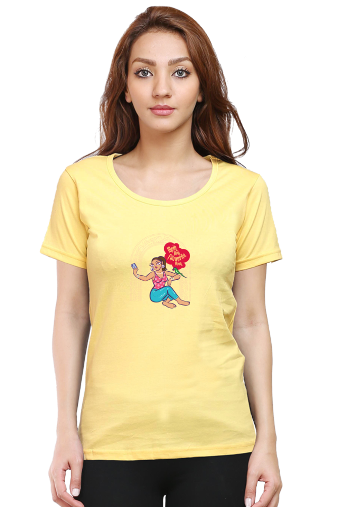 Women’s Graphic T-Shirt India Online | Tootypop yellow