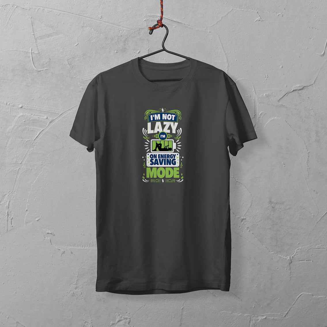 I'm on Energy Saving Mode T-Shirt – Funny Unisex Tee | Grey