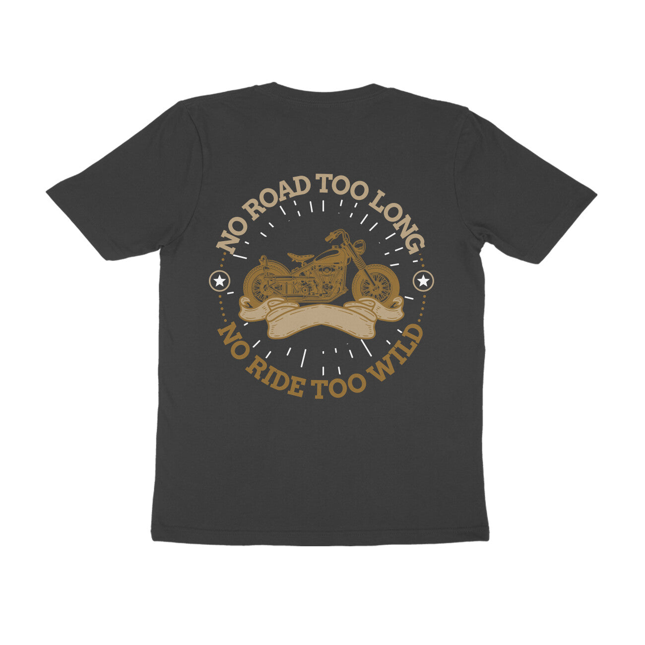 Back View -Biker's T-shirt for men
