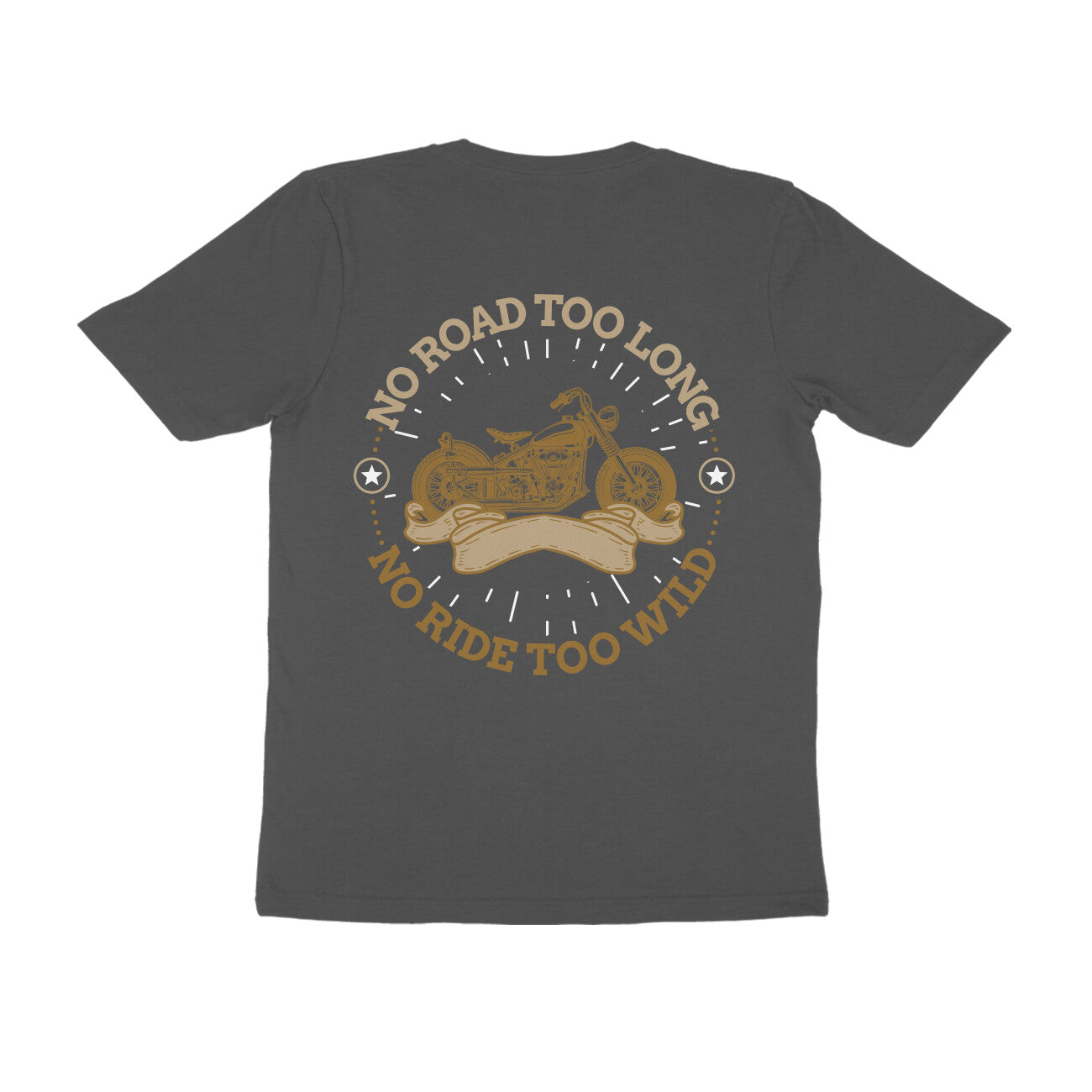 Back View o fMotorcycle T-shirt India