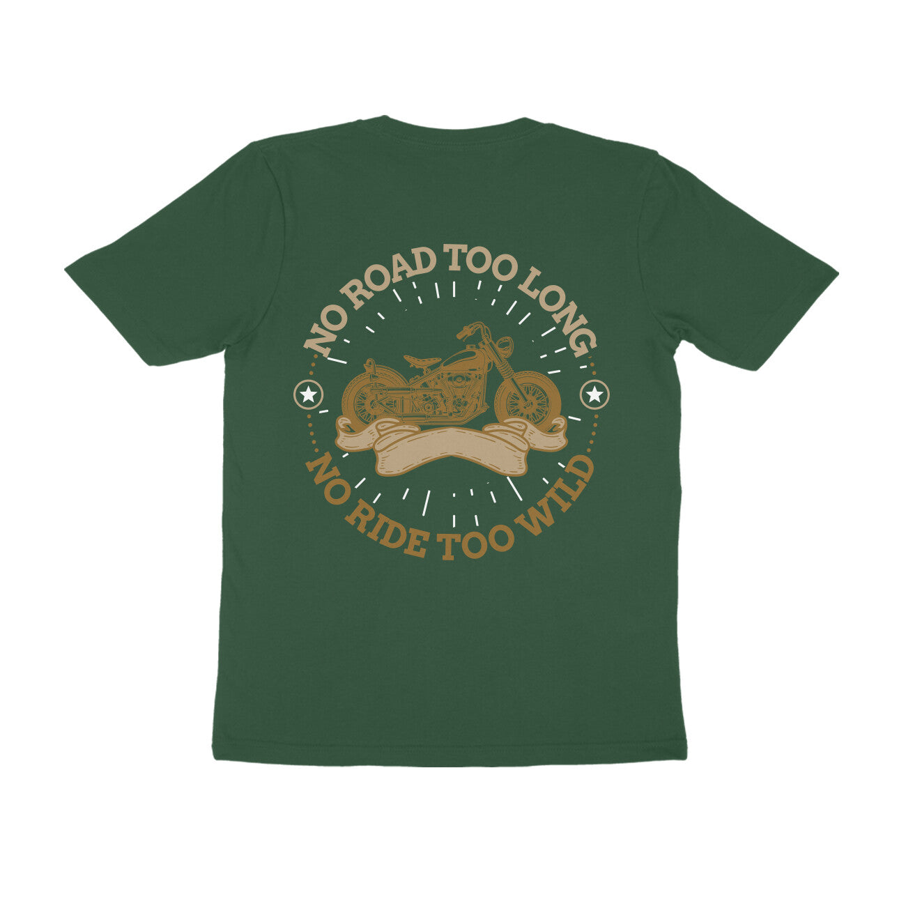 Back View of Sustainable printed T-shirt