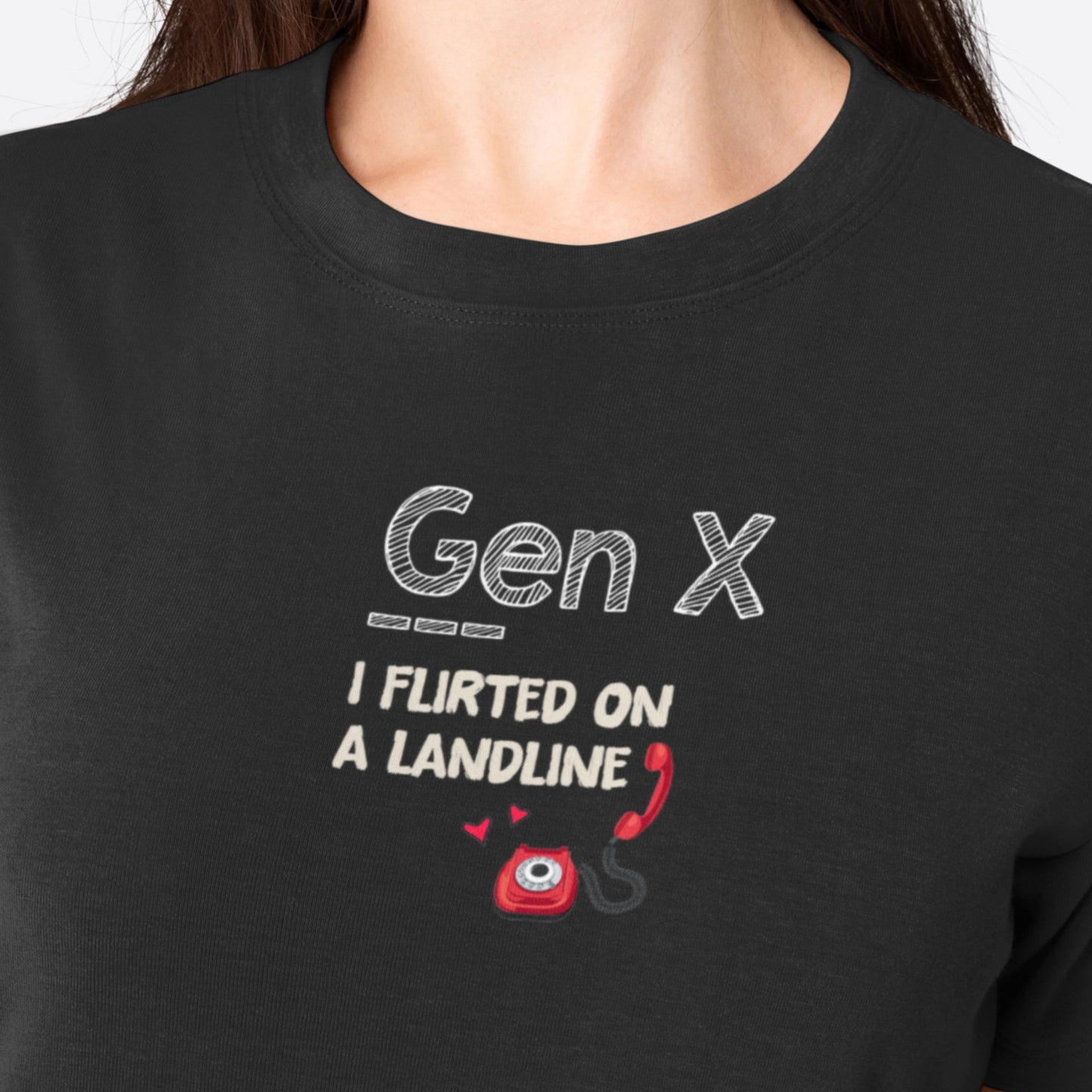 Raglan Tee for Women BLACK Tootypop close up