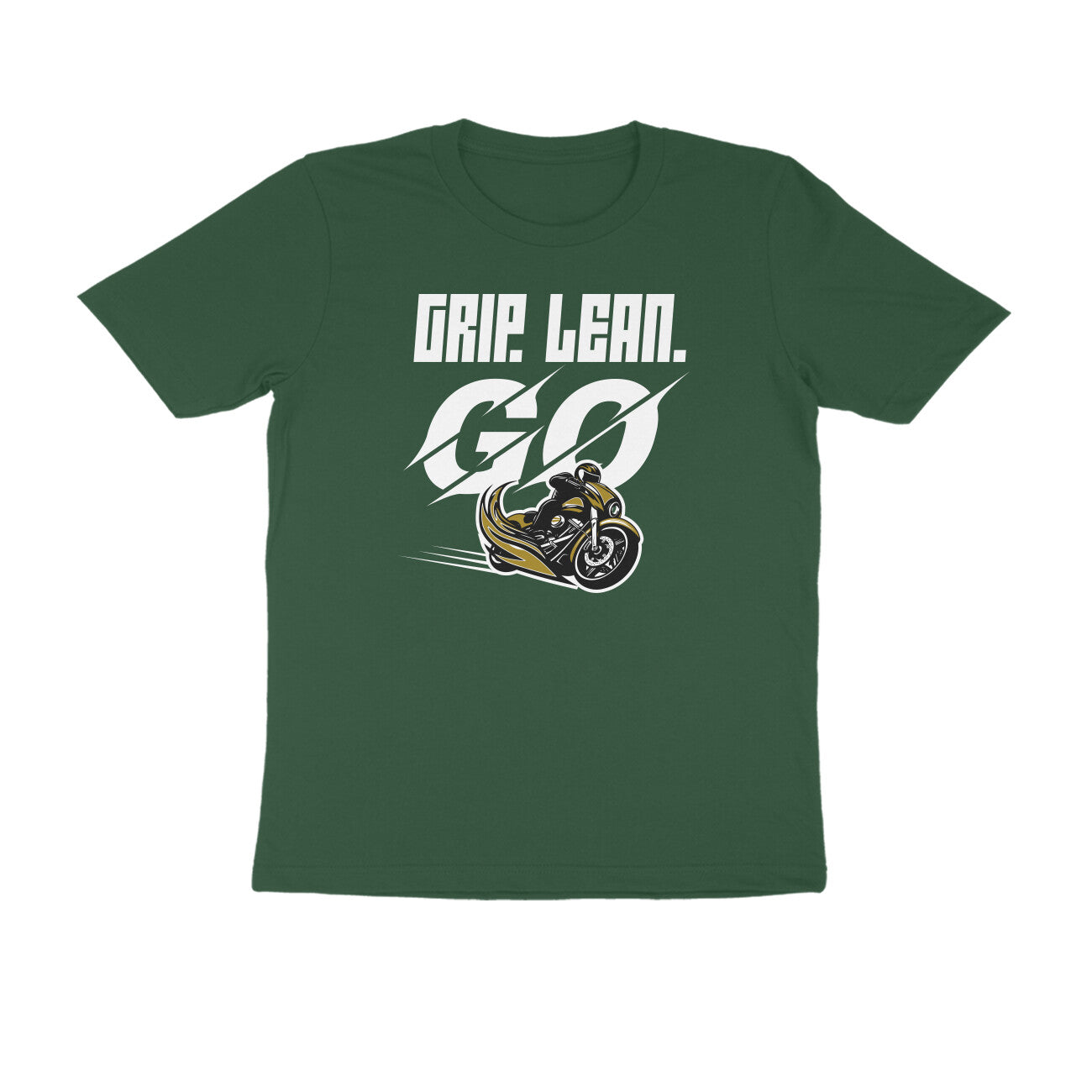 Green Biker T-Shirt for Men | Tootypop