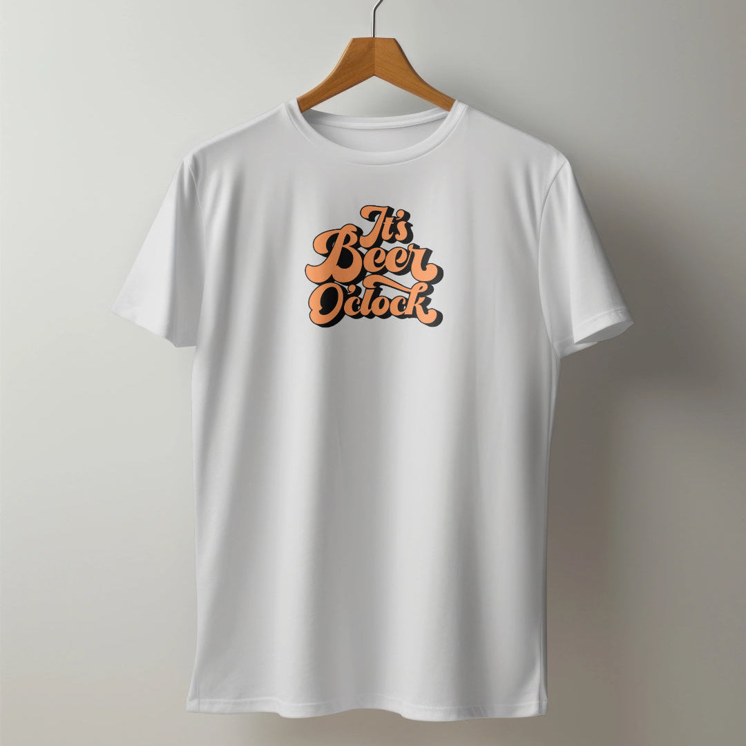 It’s Beer O’Clock Retro Tee - Beer Lover’s T-Shirt |Beer Lover’s Oversized T-Shirt