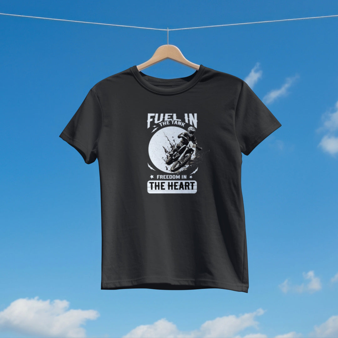 Biker Freedom T-Shirt - Fuel in the Tank, Freedom in the Heart