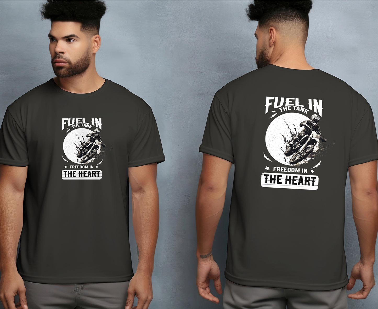 Actual view of Biker Freedom T-Shirt